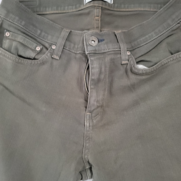 Principle Denim Innovators, Green Coated Skinny Jeans with Tapered Leg - Picture 4 of 6